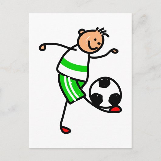 Soccer Kid Postkarte (Vorderseite)