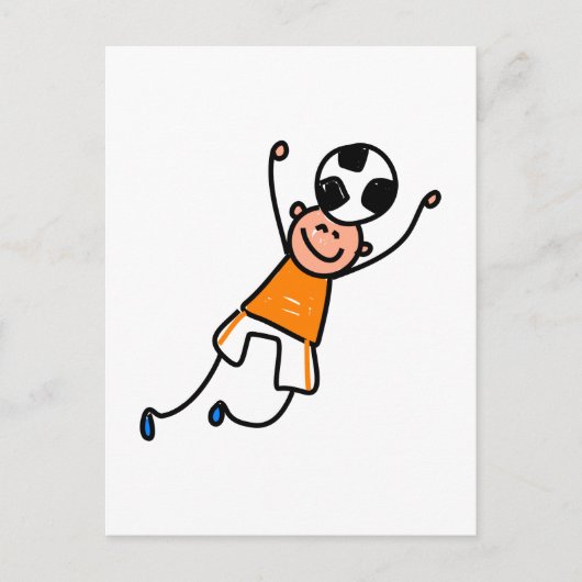 Soccer Kid Postkarte (Vorderseite)