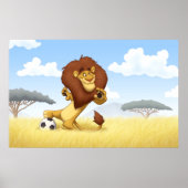 Soccer Lion Poster (Vorne)