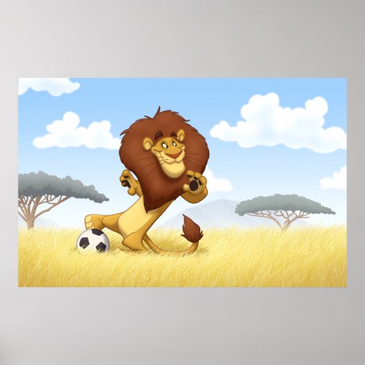 Soccer Lion Poster (Vorne)
