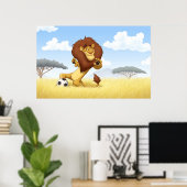 Soccer Lion Poster (Heimbüro)