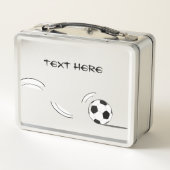 Soccer Lunch Box FÜGEN SIE IHREN EIGENEN TEXT HINZ (Rückseite)