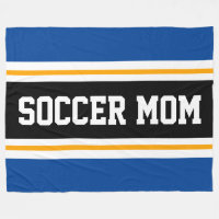 SOCCER MAMA Blau Schwarz-weiß Gelbe Streifen