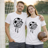 Soccer Mama Coffee Bow Style T-Shirt