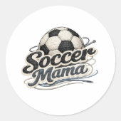 Soccer Mama Crocheted Badge Sticker (Vorderseite)