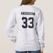 Soccer Mama Geschenk Retro Custom Soccer Sweatshir Sweatshirt (Rückseite)