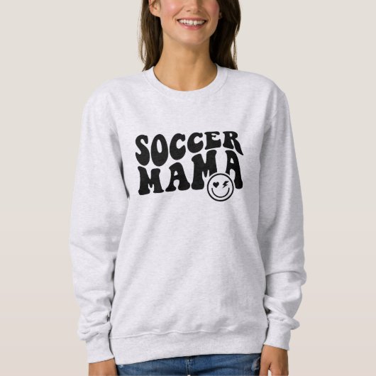 Soccer Mama Geschenk Retro Custom Soccer Sweatshir Sweatshirt (Vorderseite)