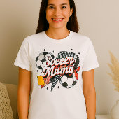 Soccer Mama Shirt - Kühner Bow & Gemustertes Herz