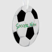 SOCCER MAMA Sports Player Number Balls Fun Ornament (Vorderseite)