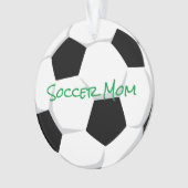 SOCCER MAMA Sports Player Number Balls Fun Ornament (Vorderseite)