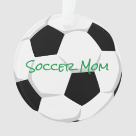 SOCCER MAMA Sports Player Number Balls Fun Ornament