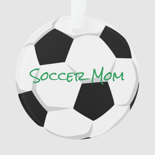 SOCCER MAMA Sports Player Number Balls Fun Ornament (Vorderseite)