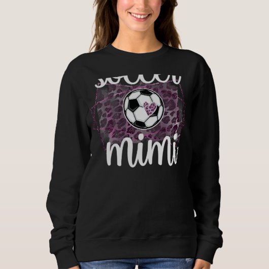 Soccer Mimi Proud Soccer Player Großmutter Mimi Sweatshirt (Vorderseite)