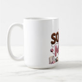Soccer Mom mug – Faux Yarn Cozy Pullover Gift Kaffeetasse (Links)