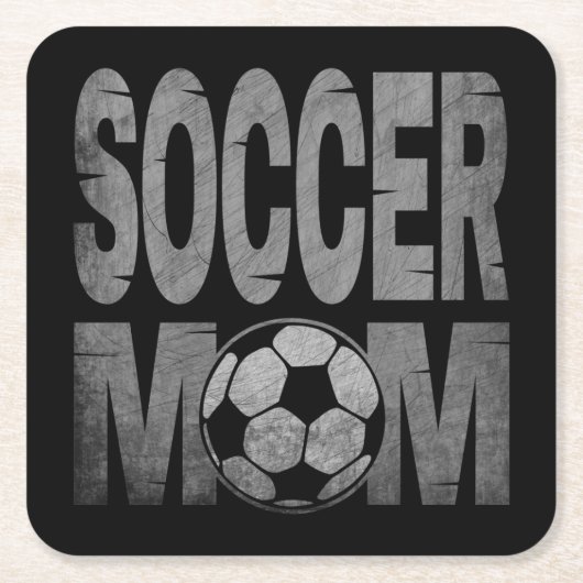 SOCCER MOM RECHTECKIGER PAPPUNTERSETZER (Vorderseite)