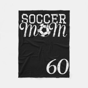 Soccer-Mom-Trikotnummer 60 Lieblingsspieler #60 Te Fleecedecke