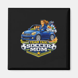 Soccer Mom Wochenendturnier 2 Zoll Quadrat Magnet