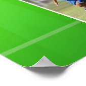 Soccer Motivational Quote Photo Poster (Ecke)