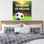 Soccer Motivierend Inspiration Green Field Leinwanddruck (Insitu (Schlafzimmer))