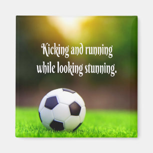 Soccer Motivierend Inspiration Green Field Magnet