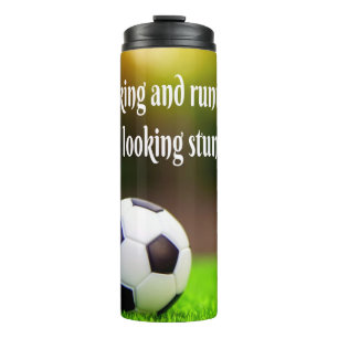 Soccer Motivierend Inspiration Green Field Thermosbecher