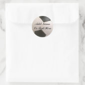 SOCCER— NAMEN ODER TEXT HIER EINFÜGEN RUNDER AUFKLEBER (Tasche)