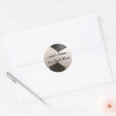 SOCCER— NAMEN ODER TEXT HIER EINFÜGEN RUNDER AUFKLEBER (Umschlag)