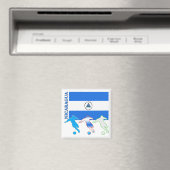 Soccer Nicaragua Magnet (In Situ (Geschirrspüler))