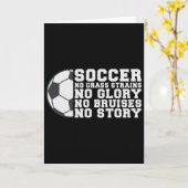 Soccer No Gr Strains No Glory No Bruises No Story Karte (Gelbe Blume)
