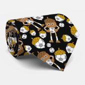 Soccer Nut Pattern Socks Krawatte (Gerollt)