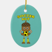 Soccer Nut Text Keramik Ornament (Vorne)
