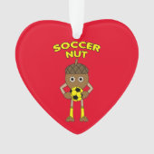 Soccer Nut Text Ornament (Vorderseite)