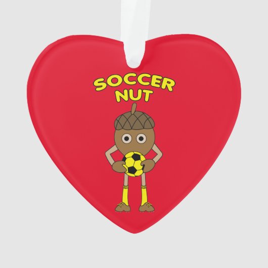 Soccer Nut Text Ornament (Rückseite)