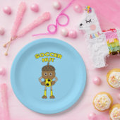 Soccer Nut Text Pappteller (Party)