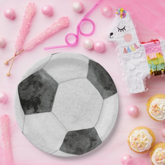 Soccer Paper Plate Pappteller (Party)
