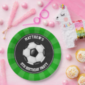 Soccer Party Cake Dinner Teller Personalisiert (Party)