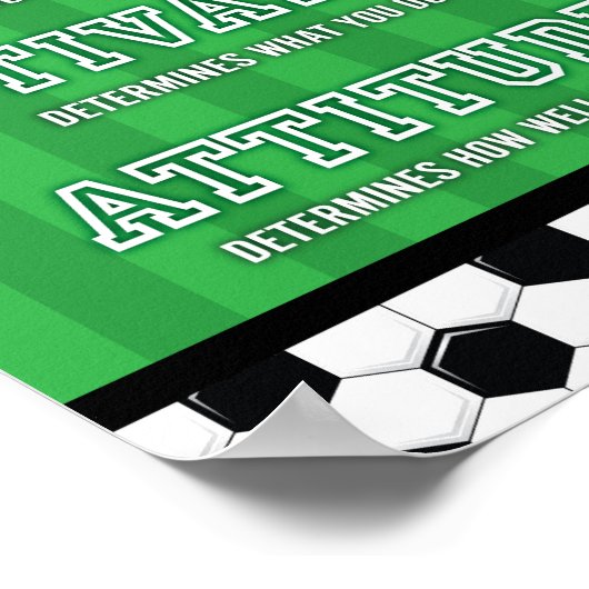 Soccer Party MOTIVIEREND QUOTE-Beschriftung Poster (Ecke)