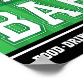 Soccer Party ULTIMATE SNACK BAR signieren Print Poster (Ecke)