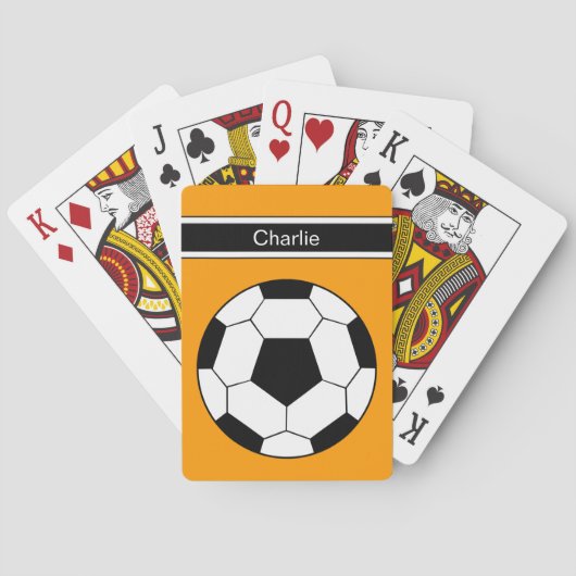 Soccer Personalized Playing Cards Spielkarten (Rückseite)