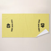 Soccer Personalized Towel with Custom  Name Badehandtuch (Badehandtuch)