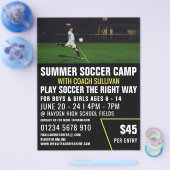 Soccer Pitch, Soccer Camp Advertising Flyer (Einzeln)