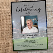 Soccer Player Fan Life Celebration Photo Funeral Einladung