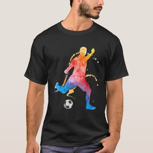 Soccer Player Football Graphic Soccer T-Shirt (Vorderseite)