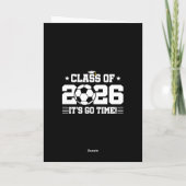 Soccer Player Graduation Class of 2026 Senior Karte (Rückseite)