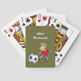 Soccer - Player image and Ball - Personalize Spielkarten