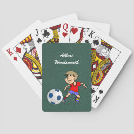 Soccer - Player image and Ball - Personalize Spielkarten