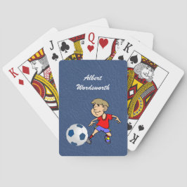 Soccer - Player image and Ball - Personalize Spielkarten