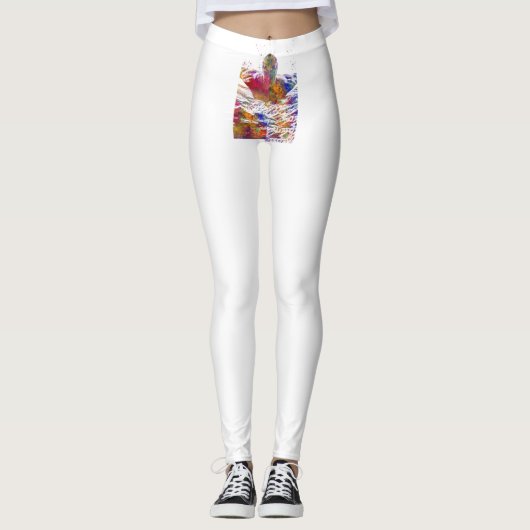 Soccer player in watercolor leggings (Vorderseite)