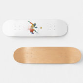 Soccer player in watercolor skateboard (Horizontal)