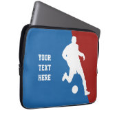 Soccer Player - individueller Laptop-Ärmel Laptopschutzhülle (Vorne Rechts)